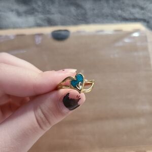 Blue&Gold Clolored Ring 💍 😍